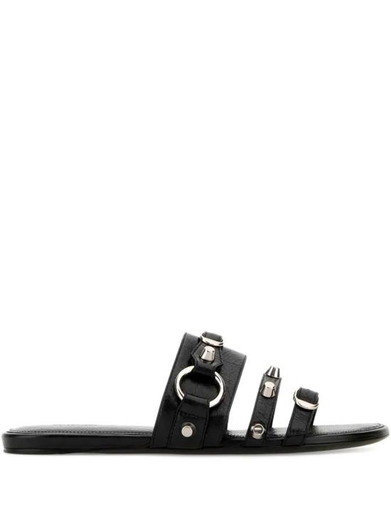  발렌시아가 시티 뮬 플랫 834692 WAD4Y 1080 BLACK SILVER
