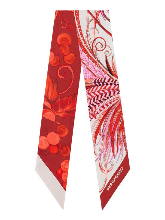 25SS 살바토레 페라가모 머플러/스카프 320970 0780208 AVORIO FUCSIA