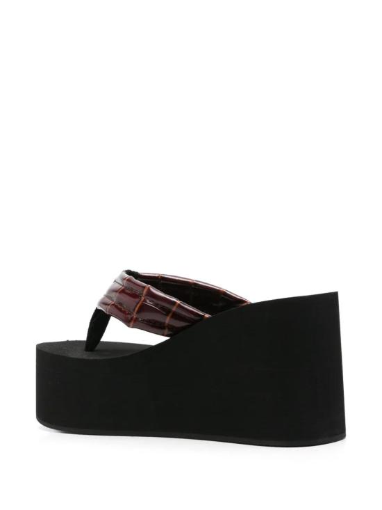 25SS 코페르니 브랜디드 웨지 샌들 COPSH09F6032BLKBRW - COPERNI