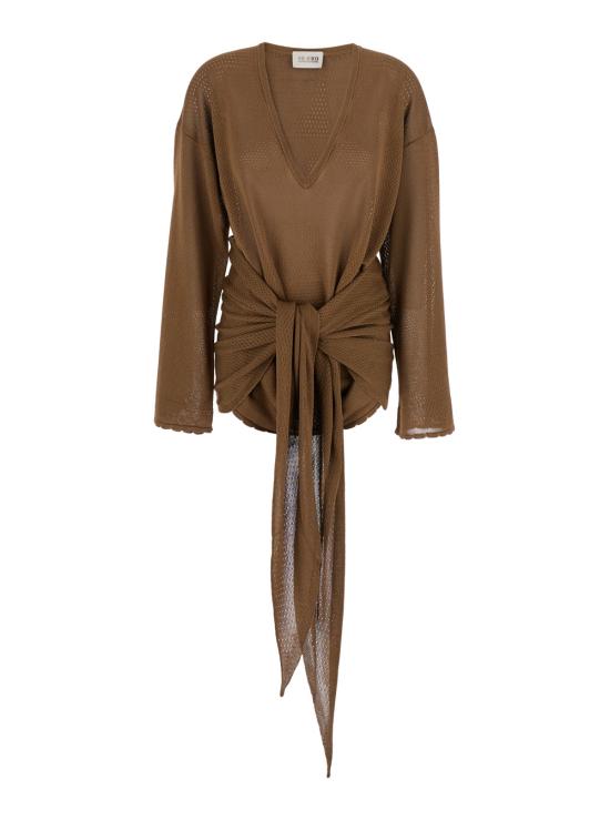 25SS 디 아티코 숏 원피스 250WCA00418VVV092AA221 Brown