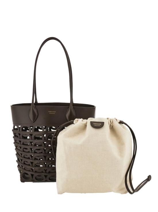 25SS 살바토레 페라가모 토트백 21A0120783298 Brown - SALVATORE FERRAGAMO