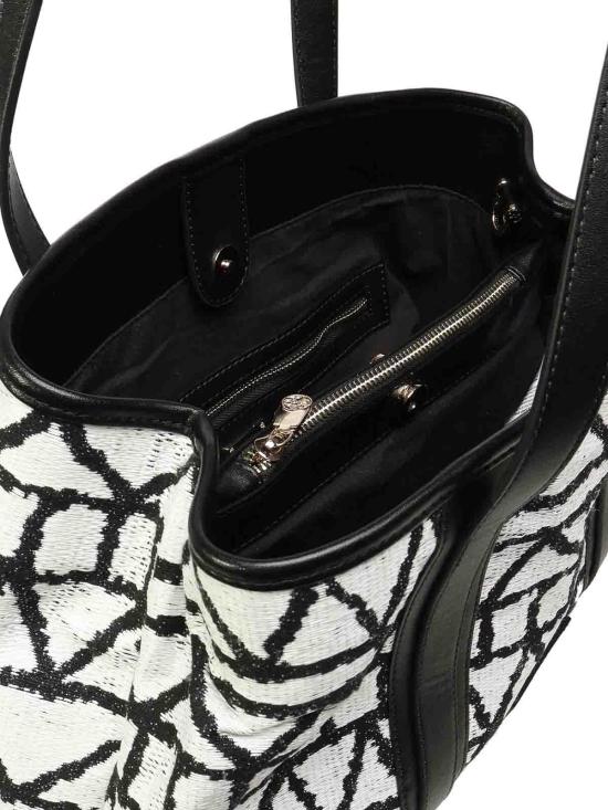 25SS 브이73 토트백 73BS8VH02BETHNEROBIANCO Black - V73