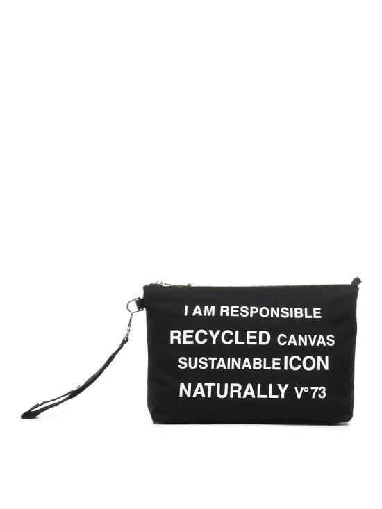  브이73 클러치/파우치 73BE7V1568RESPONSIBILITYBEAUTNEROBIANC Black