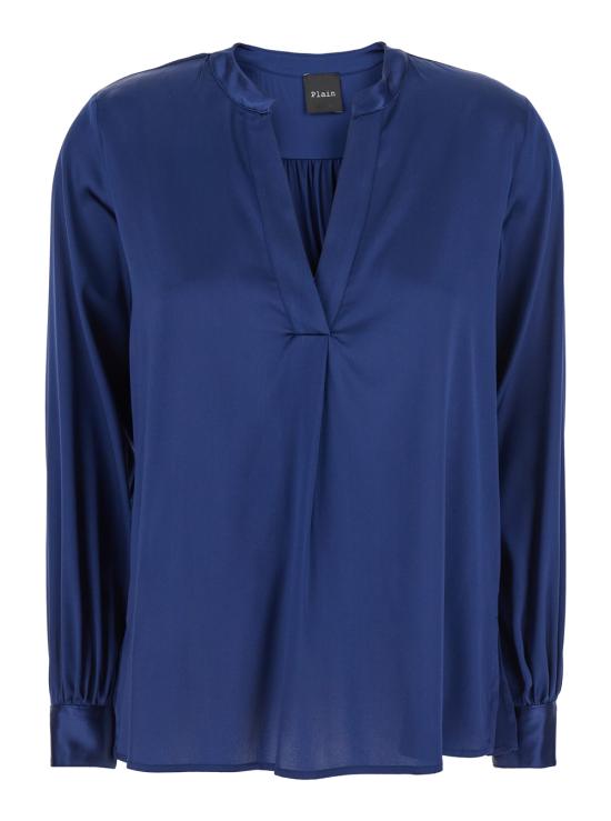 25SS 플레인 블라우스 41822094953 Blu