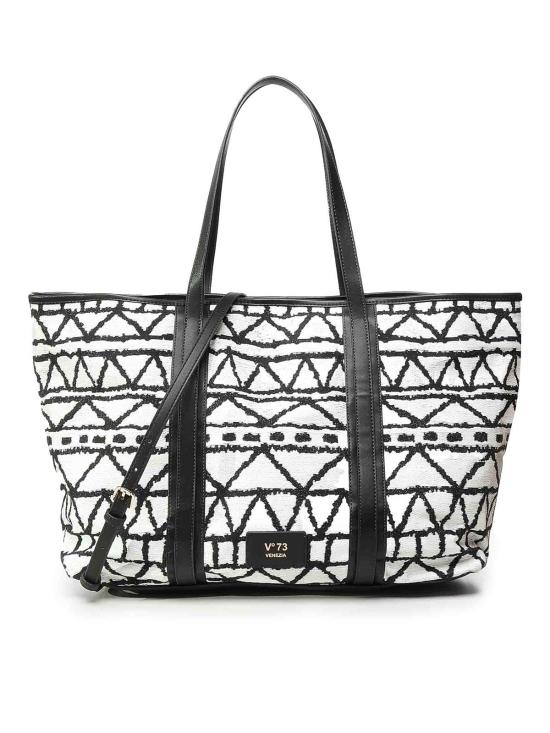 25SS 브이73 토트백 73BS8VH01BETHNEROBIANCO Black
