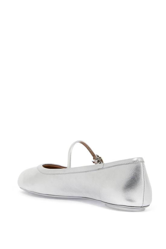 25FW 지안비토로시 플랫 슈즈 G2222305GOMNSW ARGE Silver - GIANVITO ROSSI