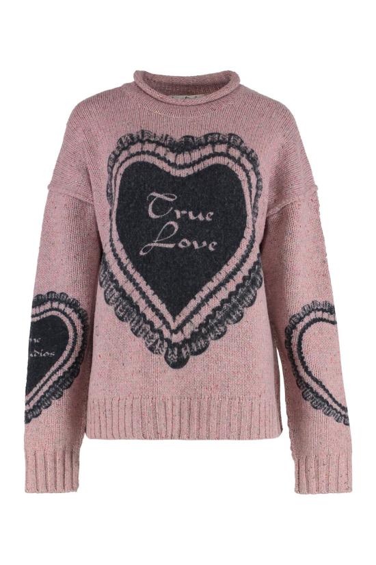 24FW 아크네 스튜디오 스웨터 FNWNKNIT000783A60552 COA Pink