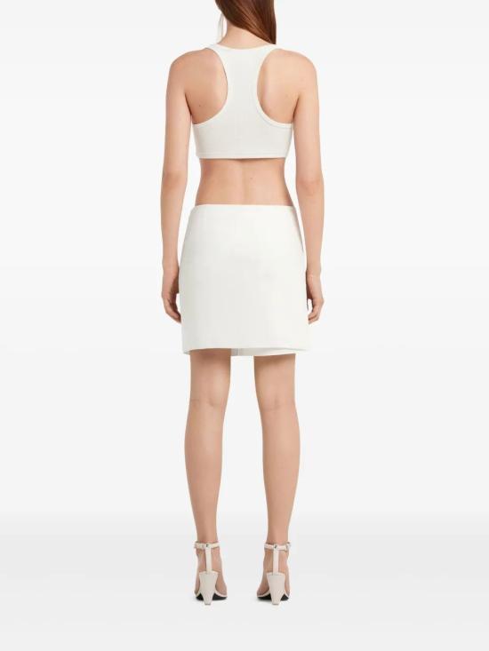 25SS 쿠레쥬 숏 스커트 225CJU247PL01470001 HERITAGE WHITE - COURREGES