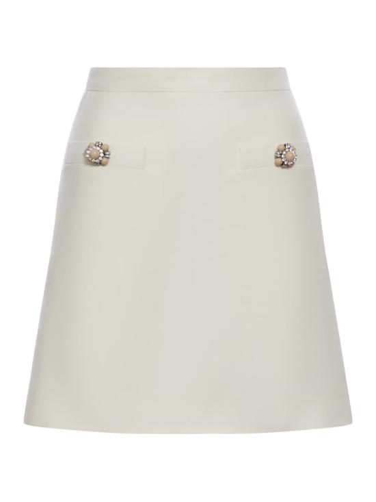 25SS 발렌티노 가라바니 숏 스커트 6B3RACH71CFA03 IVORY Beige