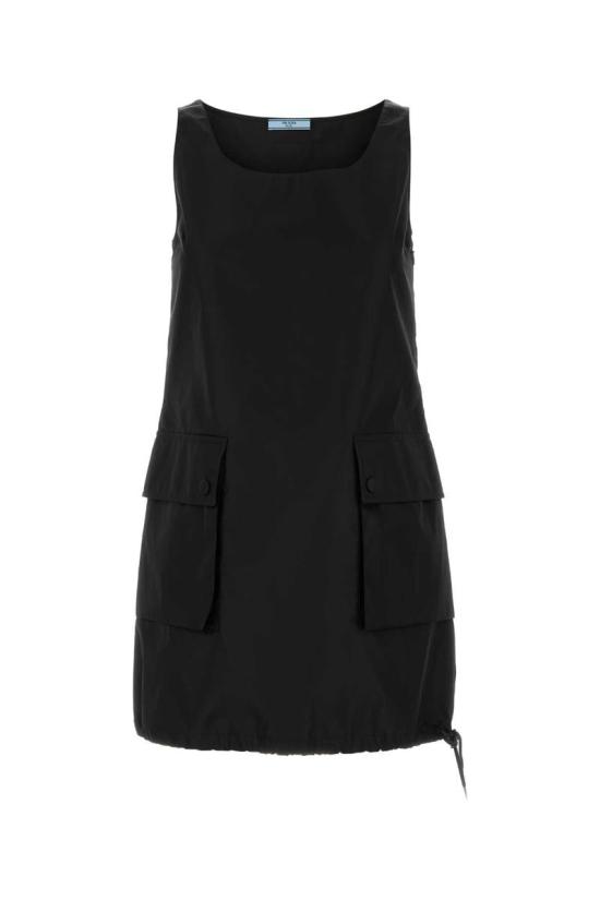 25SS 프라다 미디 원피스 230732SOOO1WQ8 F0002 Black