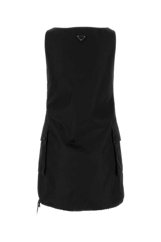 25SS 프라다 미디 원피스 230732SOOO1WQ8 F0002 Black - PRADA