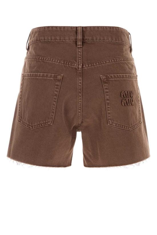25SS 미우미우 숏팬츠 GWP553SOOO1565 F0027 BROWN - MIU MIU
