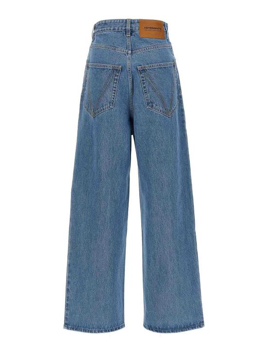  베트멍 스트레이트 팬츠 UA66PA540NMIDBLUE Blue - VETEMENTS