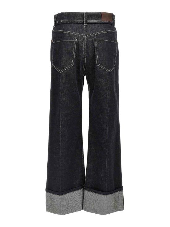  브루넬로 쿠치넬리 스트레이트 팬츠 ML134P5988C001 Blue - BRUNELLO CUCINELLI