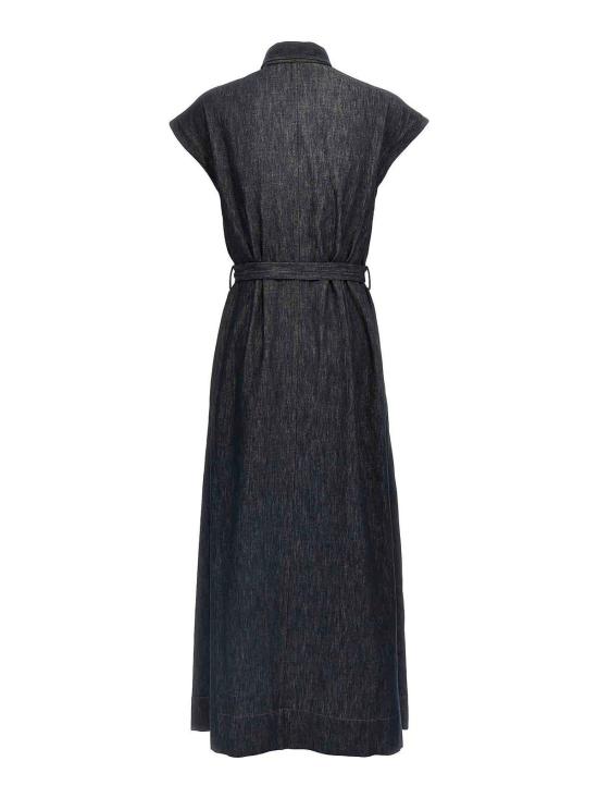  브루넬로 쿠치넬리 롱 원피스 MB125AHA92C001 Blue - BRUNELLO CUCINELLI