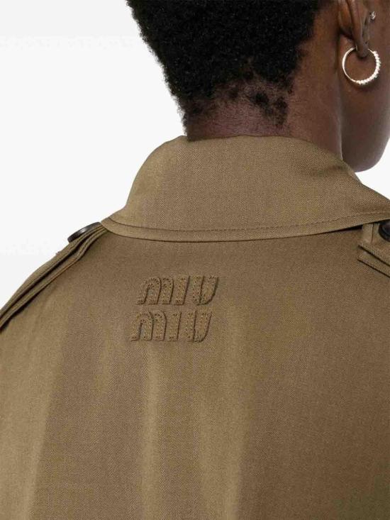 24FW 미우미우 의류 MS1994SOOO108NF0594 Light Brown - MIU MIU