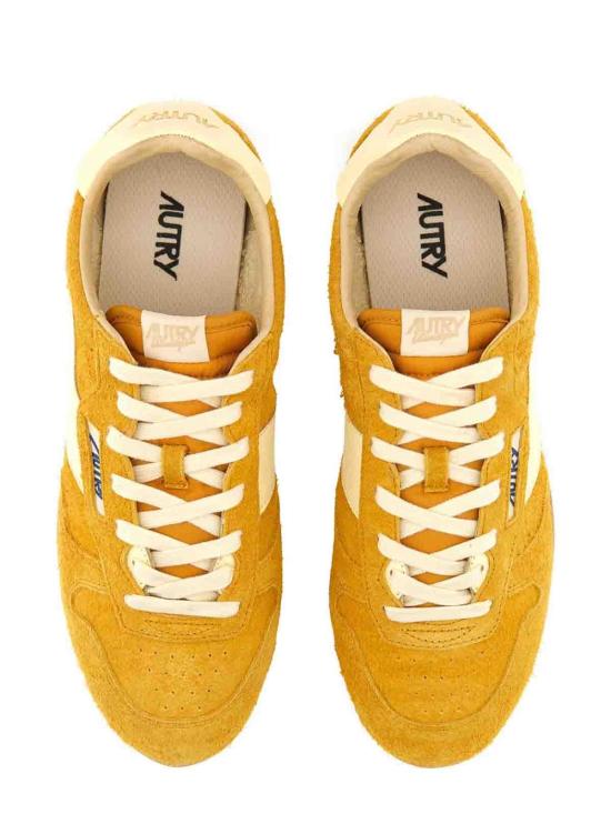 25SS 오트리 윈드스핀 스웨이드 레더 스니커즈 WSLMUB03 Yellow - AUTRY