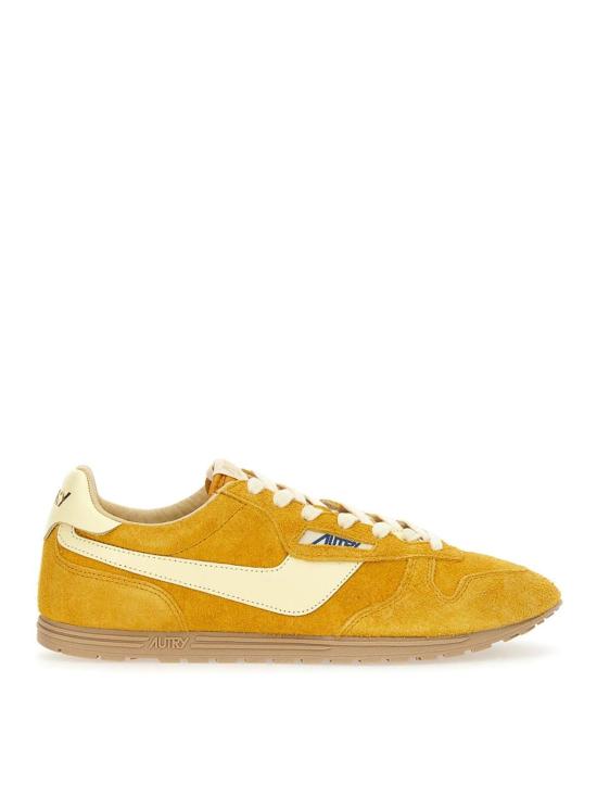25SS 오트리 윈드스핀 스웨이드 레더 스니커즈 WSLMUB03 Yellow