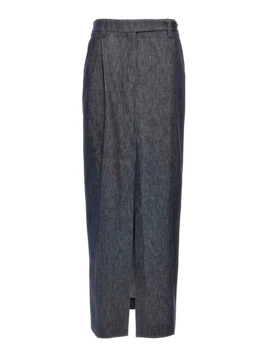  브루넬로 쿠치넬리 스커트 MA782G3818C001 Blue