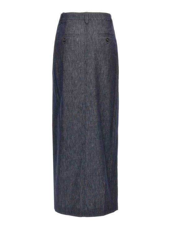  브루넬로 쿠치넬리 스커트 MA782G3818C001 Blue - BRUNELLO CUCINELLI