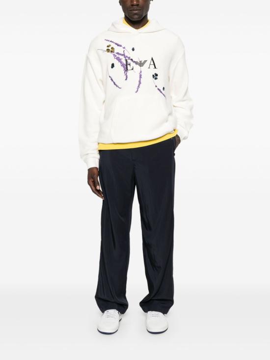 25SS 엠포리오 아르마니 후드 티셔츠 EM001907 AF15554U1018 White - EMPORIO ARMANI