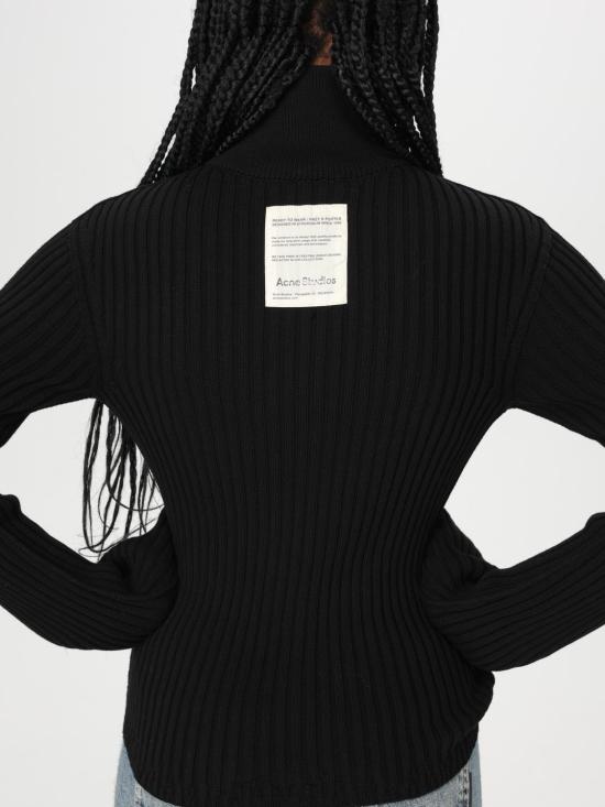 25SS 아크네 스튜디오 가디건 C60097 900 Black - ACNE STUDIOS