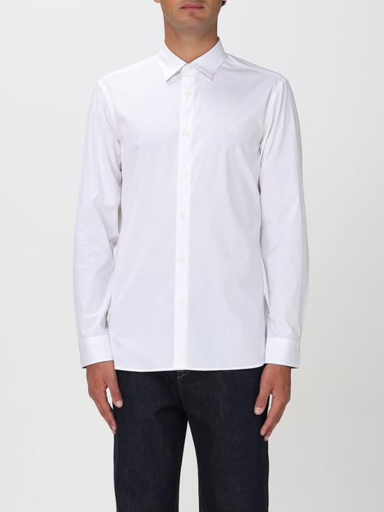 25FW 버버리 스트레치 코튼 셔츠  8071465 White