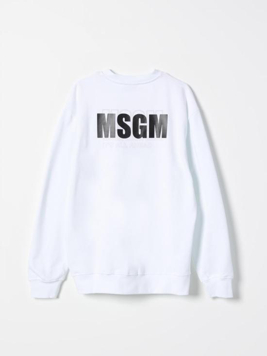 25SS [키즈] 엠에스지엠 풀오버 S5MSJUSW054 001 White - MSGM