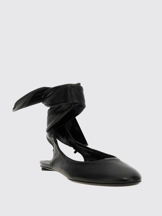 25SS 디 아티코 플랫 슈즈 242WSH00793LBT001A 100 Black - THE ATTICO