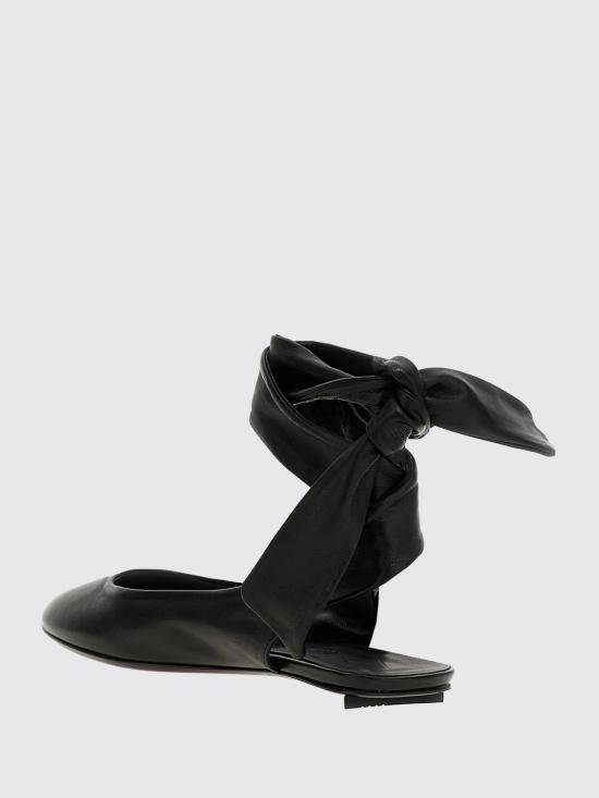 25SS 디 아티코 플랫 슈즈 242WSH00793LBT001A 100 Black - THE ATTICO