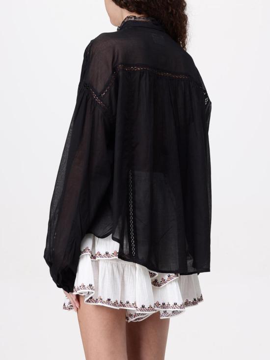 25SS 이자벨마랑에뚜왈 탑 HT0565FAC1J15E 01BK Black - ISABEL MARANT ETOILE