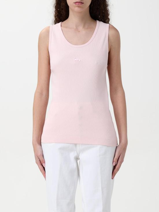 25SS 메종키츠네 민소매 티셔츠 MW00121KJ0125 0140 Pink