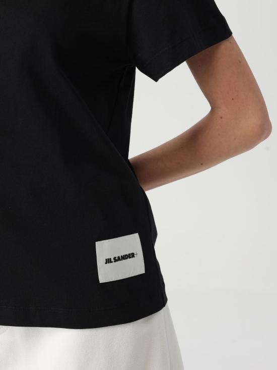 25FW 질샌더 반팔 티셔츠 J40GC0001J45048 001 Black - JIL SANDER