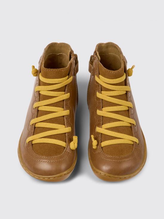 25FW [키즈] 캠퍼 스니커즈 90085 087 PEU 0 Brown - CAMPER