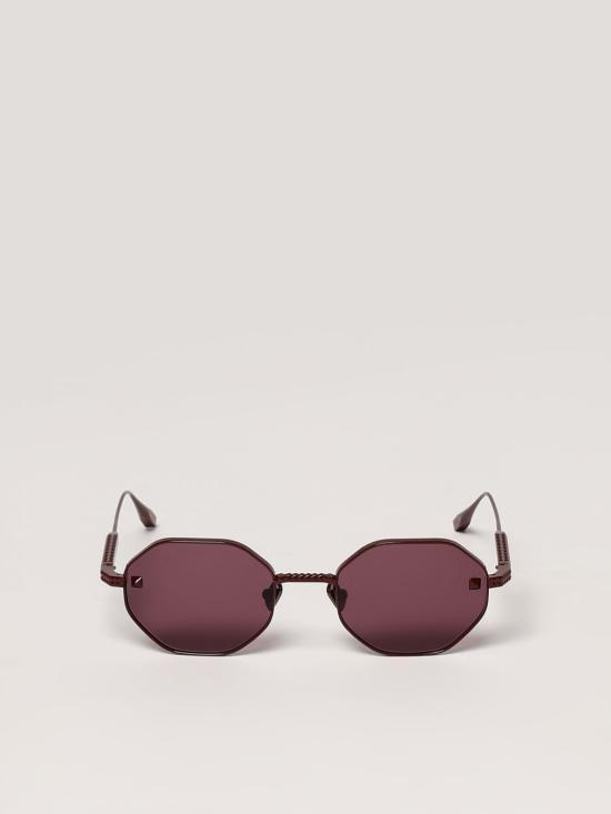 25SS 발렌티노 가라바니 선글라스 V STUD VLS 122B BDX Burgundy - VALENTINO GARAVANI