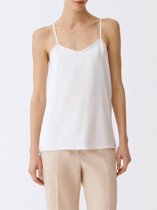 25SS 파비아나 필리피 민소매 티셔츠 TPD265F302L222 0142 White