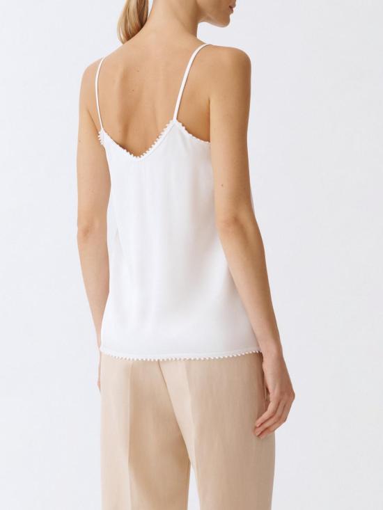 25SS 파비아나 필리피 민소매 티셔츠 TPD265F302L222 0142 White - FABIANA FILIPPI