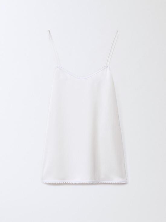 25SS 파비아나 필리피 민소매 티셔츠 TPD265F302L222 0142 White - FABIANA FILIPPI