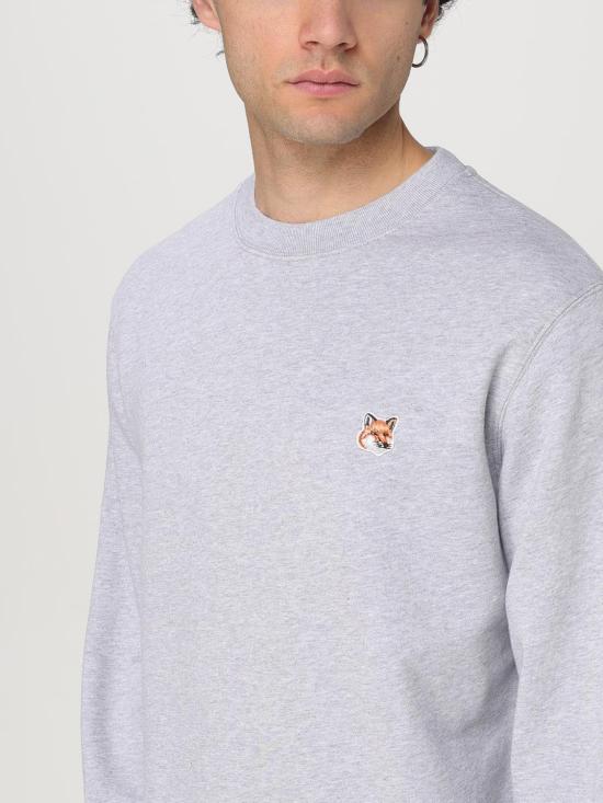 25SS 메종키츠네 긴팔 티셔츠 LM00301KM0001 H120 Grey - MAISON KITSUNE