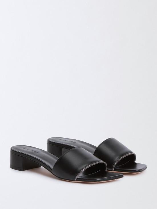 25SS 파비아나 필리피 뮬/슬리퍼 ASD275A872L412 825 Black - FABIANA FILIPPI