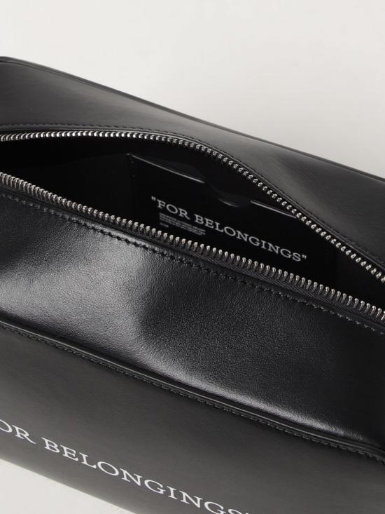 25SS 오프화이트 클러치/파우치 OMNS028C99LEA001 1001 Black - OFF WHITE