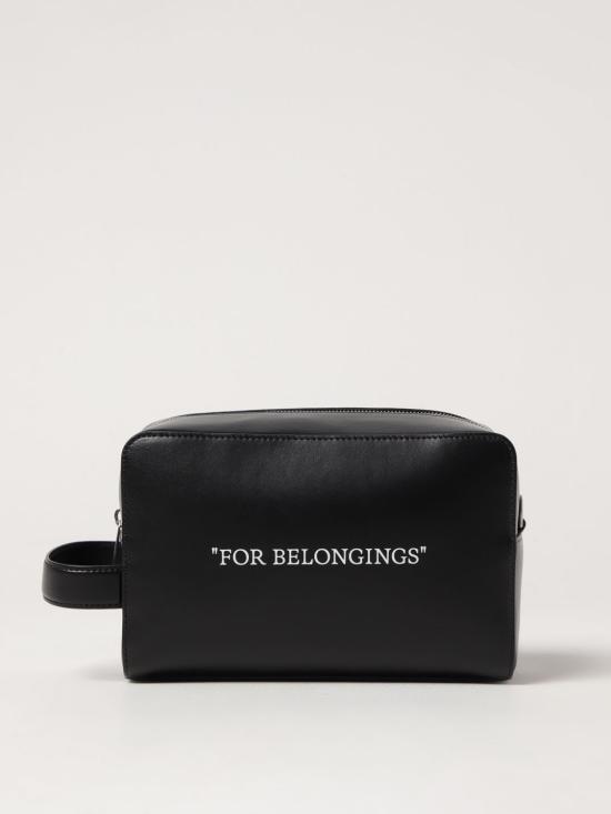 25SS 오프화이트 클러치/파우치 OMNS028C99LEA001 1001 Black