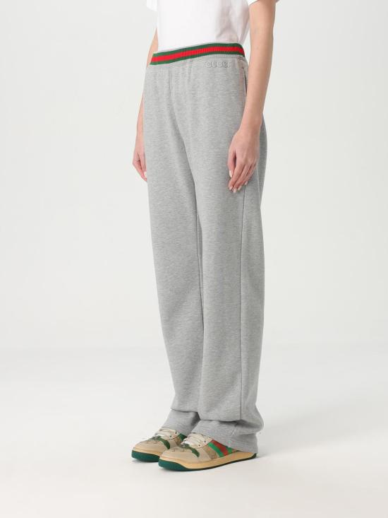25FW 구찌 웹 조거 팬츠 813653XJG09 1056 Grey - GUCCI