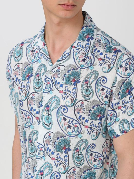 25SS 페닌슐라 반팔 셔츠 CASABLANCA V7 White - PENINSULA