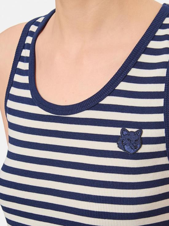 25SS 메종키츠네 민소매 티셔츠 OW00609KA0028 0241 Blue - MAISON KITSUNE