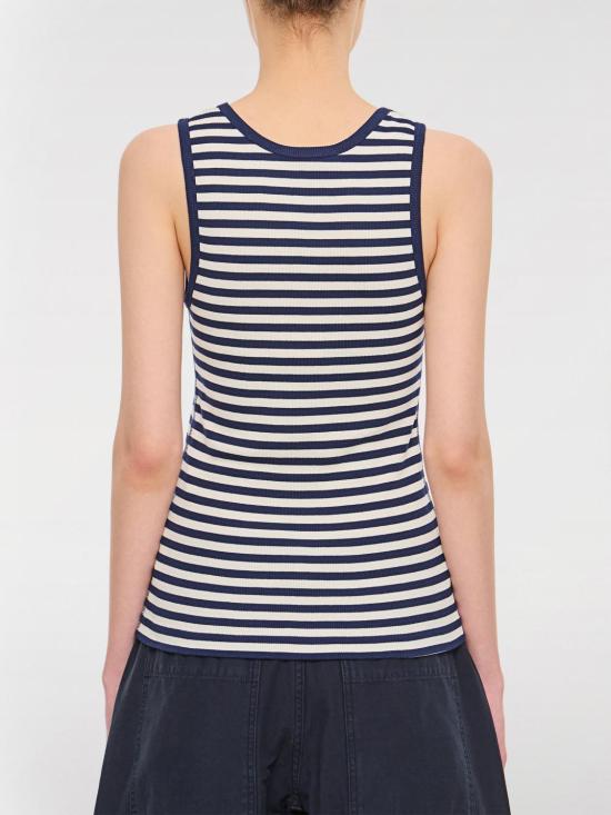 25SS 메종키츠네 민소매 티셔츠 OW00609KA0028 0241 Blue - MAISON KITSUNE