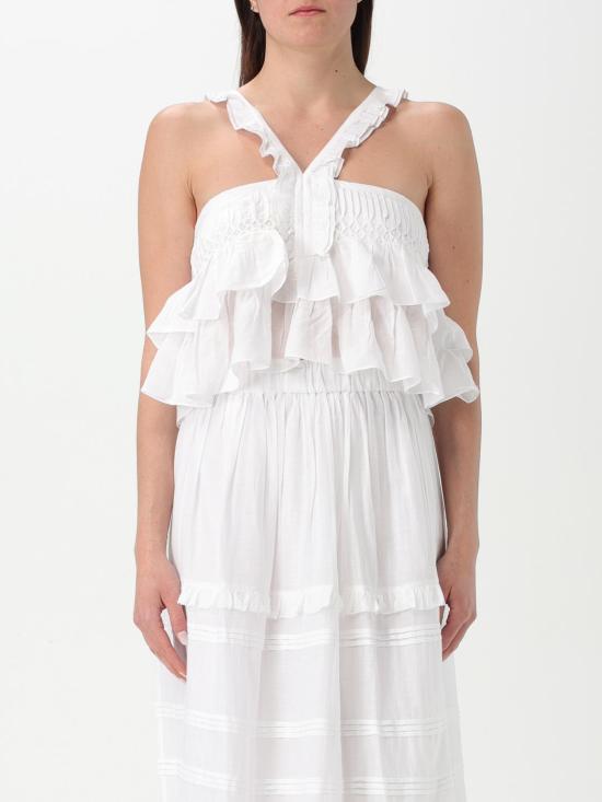 25SS 이자벨마랑에뚜왈 민소매 티셔츠 HT0602FAB3J04E 20WH White