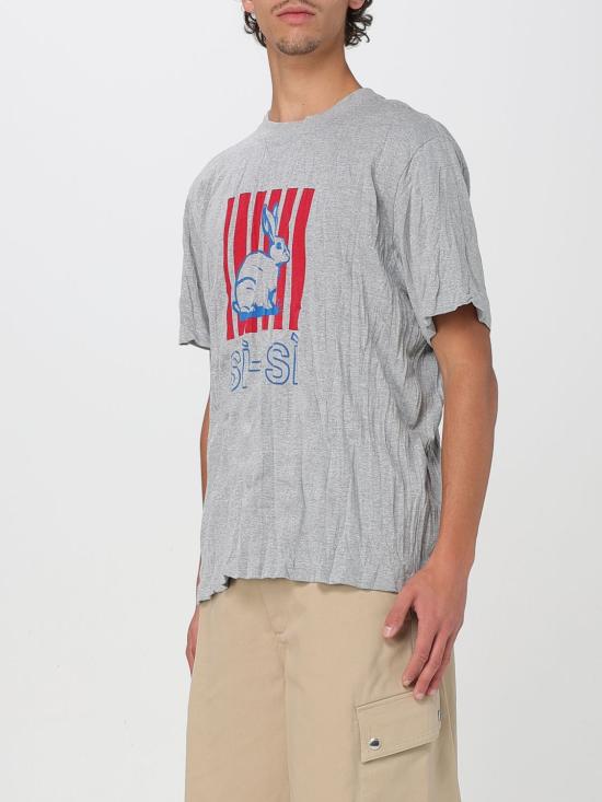 25FW 보테가베네타 반팔 티셔츠 833132V5K50 1367 Grey - BOTTEGA VENETA