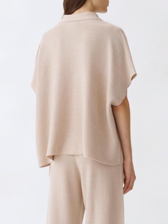 25SS 파비아나 필리피 폴로 티셔츠 MAD275F505L233 1261 Sand - FABIANA FILIPPI