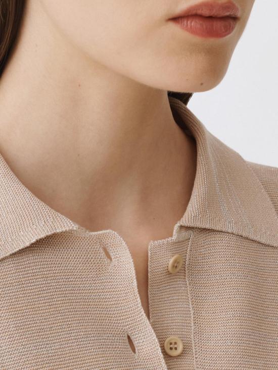 25SS 파비아나 필리피 폴로 티셔츠 MAD275F505L233 1261 Sand - FABIANA FILIPPI